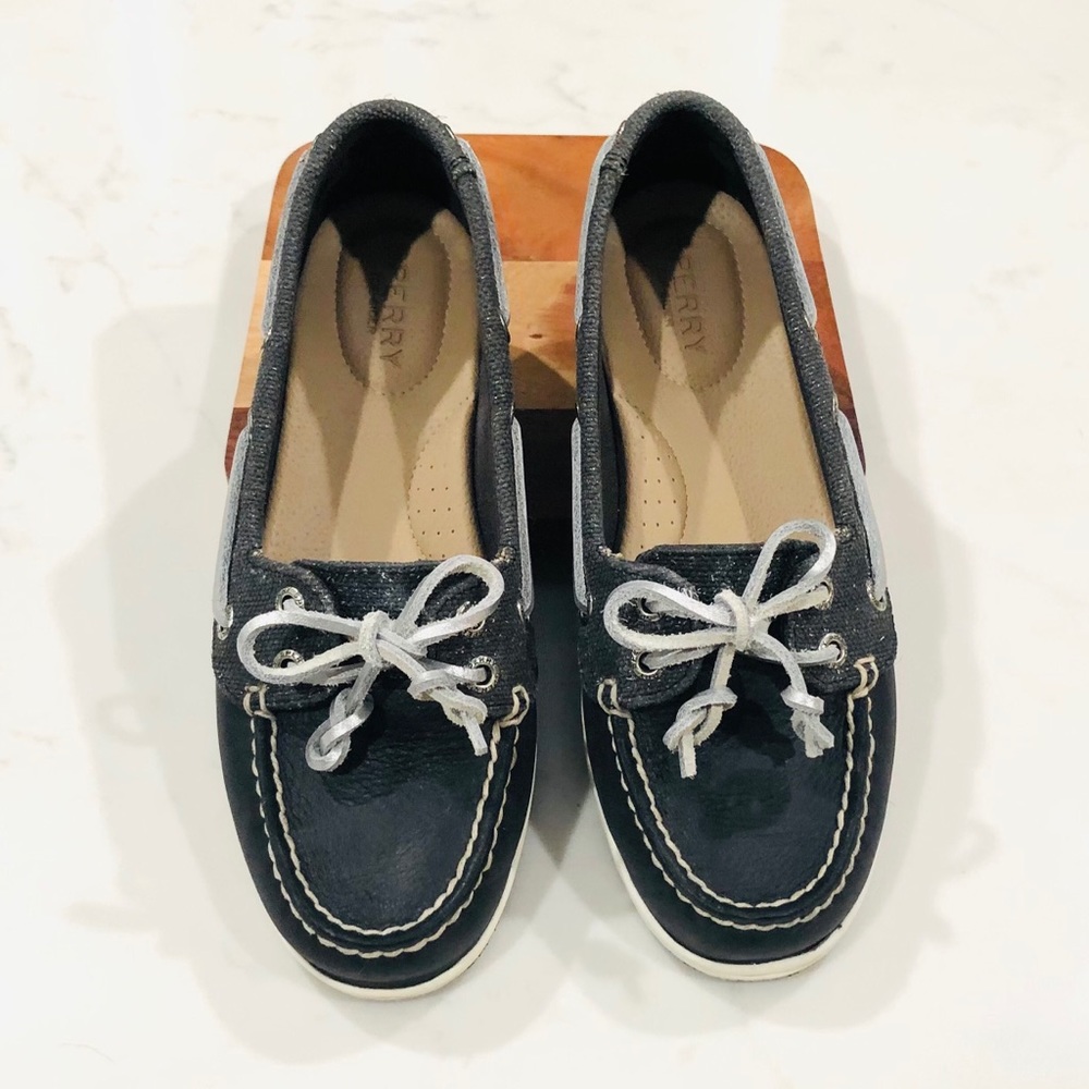 Sperry Angelfish black leather sz. 6.5